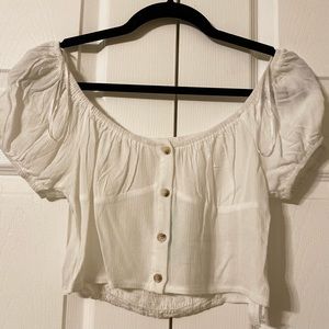 Button up crop top